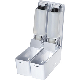 Дозатор для жидкого мыла механический Topfort пластик 2x0.38 л фото Дозатор для жидкого мыла механический Topfort пластик 2x0.38 л