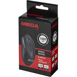 Мышь проводная ProMega jet E-M236 черная