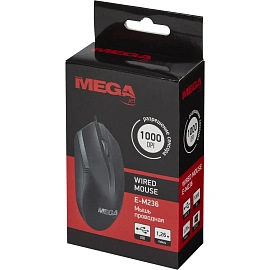 Мышь проводная ProMega jet E-M236 черная