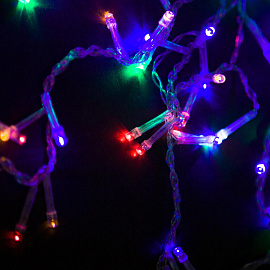 Гирлянда светодиодная Sima-land Бахрома-арка разноцветный свет 126 светодиодов (1х1 м)