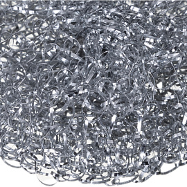 Губка-мочалка для посуды металлическая 9x9 см 14 г (10 штук в упаковке)