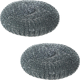 Губка-мочалка для посуды Luscan Professional металлическая 11x11 см 60 г фото Губка-мочалка для посуды Luscan Professional металлическая 11x11 см 60 г