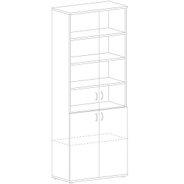 Шкаф для документов Рондо Ш-14н (береза, 804х450х2149 мм)