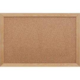 Доска пробковая 30x45 см Attache деревянная рамка навесное крепление