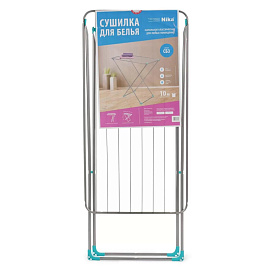 Сушилка для белья напольная складная Nika СБ3 (100x55x83 см) фото Сушилка для белья напольная складная Nika СБ3 (100x55x83 см)