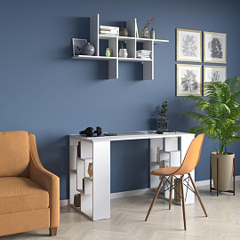 Полка настенная Сокол ПК-6 (белая, 1139х196х677 мм)