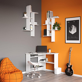 Полка настенная Сокол ПК-6 (белая, 1139х196х677 мм)