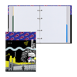 Тетрадь на кольцах А5, 240л., BG "Универ", с разделителями, глянцевая ламинация
