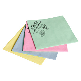 Салфетки хозяйственные Vileda Professional микрофибра 40x38 см 135 г/кв.м красные (5 штук в упаковке)