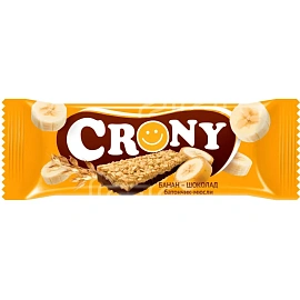 Батончики мюсли Crony Банан и шоколад (12 штук по 50 г)