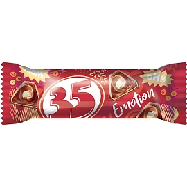 Шоколадные батончики 35 с шоколадной начинкой (25 штук по 20 г)