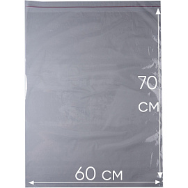 Пакет ПП 60х70 см 30 мкм (100 штук в упаковке)