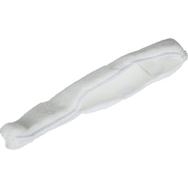 Насадка шубка для мытья окон из микрофибры 35 см белая