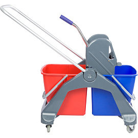 Тележка уборочная 2-ведерная с отжимом 2x26 л