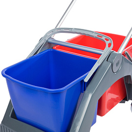 Тележка уборочная 2-ведерная с отжимом 2x26 л