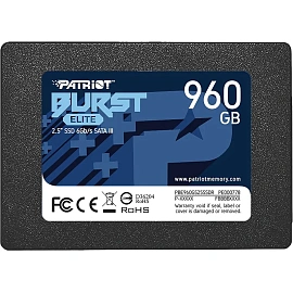 SSD накопитель Patriot Memory Burst Elite 960 ГБ (PBE960GS25SSDR)