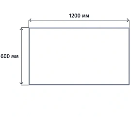 Стол прямой Easy One LT 22/16 (дуб сонома, 1200х600х740 мм)