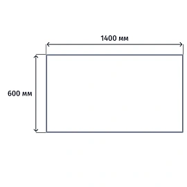 Стол прямой Комус Мебель Easy One LT 22/16 (серый, 1400х600х740 мм)