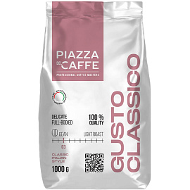 Кофе в зернах Piazza Del Caffe Gusto Сlassico 1 кг (пакет)