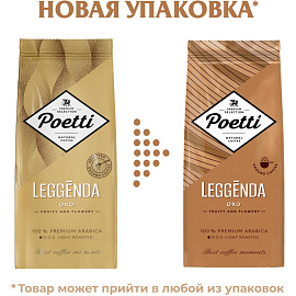 Кофе молотый Poetti Leggenda Oro 250 г (пакет)