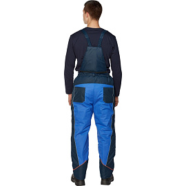 Брюки рабочие зимние мужские Nайтстар Алькор со светоотражающим кантом синие из ткани Lokker (размер 44-46, рост 170-176)