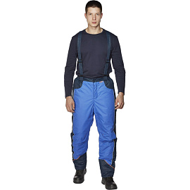 Брюки рабочие зимние мужские Nайтстар Алькор со светоотражающим кантом синие из ткани Lokker (размер 44-46, рост 170-176)