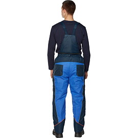 Брюки рабочие зимние мужские Nайтстар Алькор со светоотражающим кантом синие из ткани Lokker (размер 56-58, рост 182-188)