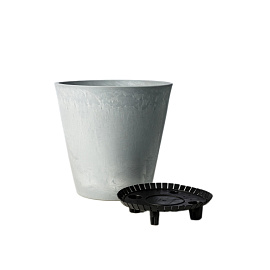 Горшок для цветов GreenShip 18 л светло-серый (33x35 см)