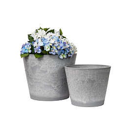 Горшок для цветов GreenShip 18 л светло-серый (33x35 см)