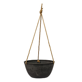 Кашпо GreenShip 4 л древесный уголь (12.7x25.5 см)