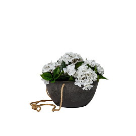 Кашпо GreenShip 4 л древесный уголь (12.7x25.5 см)