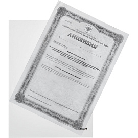 Папка-уголок Комус A4 пластиковая 180 мкм прозрачная