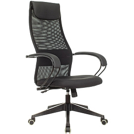 Кресло для руководителя Easy Chair 655 LT TTW черное (сетка/ткань, пластик)
