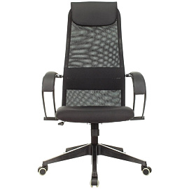 Кресло для руководителя Easy Chair 655 LT TTW чёрное (сетка/ткань, пластик)