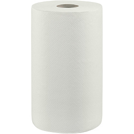 Полотенца бумажные рулонные M1 1-слойные белые 6 рулонов по 160 метров (П160201)