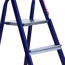 Стремянка стальная/алюминиевая 6 ступеней Алюмет М8406