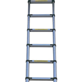 Лестница телескопическая Алюмет алюминиевая односекционная 14 ступеней (TLS4.1)