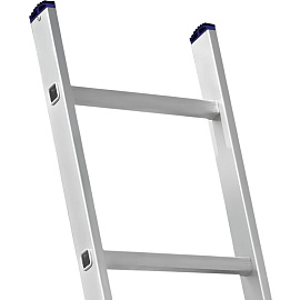 Лестница приставная Алюмет алюминиевая односекционная 11 ступеней (5111)