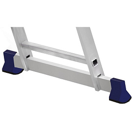 Лестница универсальная Алюмет алюминиевая трехсекционная 3x10 ступеней (5310)