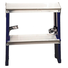 Стремянка стальная/алюминиевая 2x2 ступени Алюмет MD8202