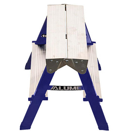 Стремянка стальная/алюминиевая 2x2 ступени Алюмет MD8202