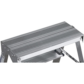 Стремянка алюминиевая двусторонняя Алюмет AD7202 2x2 ступени