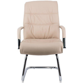 Конференц-кресло Everprof Bond CF бежевое (экокожа, металл хромированный)