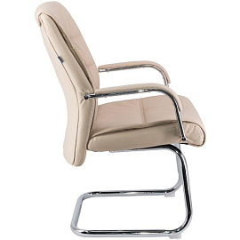Конференц-кресло Everprof Bond CF бежевое (экокожа, металл хромированный)