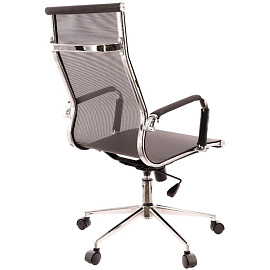 Кресло для руководителя Everprof Opera T черное (сетка, металл)