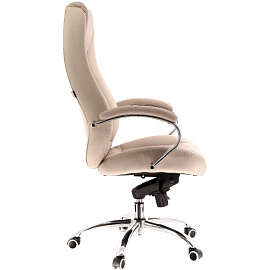 Кресло для руководителя Everprof Drift M бежевое (экокожа, металл)