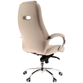 Кресло для руководителя Everprof Drift M бежевое (экокожа, металл)