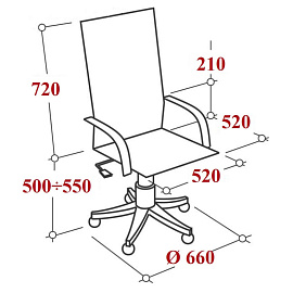 Кресло для руководителя Everprof Drift M серое (экокожа, металл)