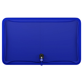 Папка на молнии Berlingo "Your Way" А5+, 600мкм, синяя