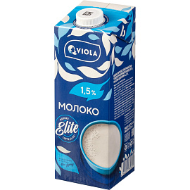 Молоко Viola ультрапастеризованное 1.5% 973 мл